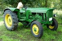 John Deere eines Traktorsammlers in Nordholz, Juli 2012