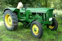 John Deere eines Traktorsammlers in Nordholz, Juli 2012