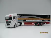 Eigenbau MAN TGX XLX mit Kofferauflieger nach Vorbild der Spedition wandt.
Ma�stab: 1:87
