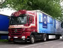 August 2012 / Mercedes Actros 1844  von H�velmann im Sauerland gesehen...