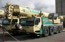 Liebherr LTM 1070-4.1 (Baujahr 2005) der Firma ''H.N.Krane'', aufgenommen im �berseehafen Rostock.

Mittlerweile ist dieser 70t-Mobilkran nicht mehr im Programm, sondern der LTM 1070-4.2.

