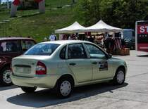 Heck eines Lada Kalina (1118). Gesehen beim Lada Ausstellung whrend des WTCC Rennen am 05-06.05.2012.