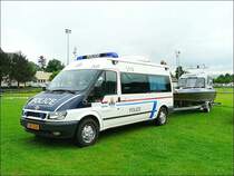 Einsatzfahrzeug mit Boot der luxemburgischen Polizei gesehen in Ettelbr�ck am 07.06.08.