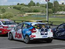 Ford Focus von James Nash in der Parc Fermé. Foto: erste Wochenende, Mai 2012.