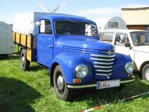 Pritschenwagen mit Plane Framo 901 aus dem alten Landkreis Ludwigslust beim 18. Oldtimer- und Traktoren-Treffen im AGRONEUM in Alt Schwerin [12.08.2012]
