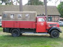 Lschgruppenfahrzeug LF-LKW-TS 8-STA auf Garant 30 K -Feuerwehr- aus dem alten Landkreis Mecklenburg-Strelitz (MST) beim 18. Oldtimer- und Traktoren-Treffen im AGRONEUM in Alt Schwerin [12.08.2012]