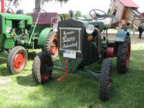 Traktor LANZ ... (Heinrich Lanz) aus dem alten Landkreis Rgen (RG) beim 18. Oldtimer- und Traktoren-Treffen im AGRONEUM in Alt Schwerin [12.08.2012]
