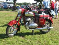 Motorrad JAWA 353 des Baujahres 1991 beim 18. Oldtimer- und Traktoren-Treffen im AGRONEUM in Alt Schwerin [12.08.2012]
