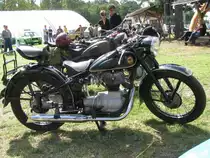 Motorrad Simson AWO 425 aus dem alten Landkreis Parchim (PCH) beim 18. Oldtimer- und Traktoren-Treffen im AGRONEUM in Alt Schwerin [12.08.2012]
