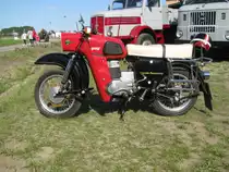 Motorrad MZ ES 250/2  Trophy de Luxe  aus dem alten Landkreis Parchim (PCH) beim 18. Oldtimer- und Traktoren-Treffen im AGRONEUM in Alt Schwerin [12.08.2012]
