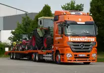 MB Actros MP3 2644 der Spedition Fehrenk�tter bei der Pause auf dem Rasthof Ellwangen, 27.05.2012