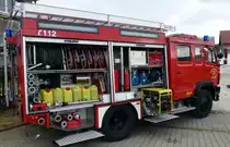 Ein L�schgruppenfahrzeug der Freiwillige Feuerwehr Triebes. Foto 11.08.2012