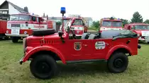 Ein GAZ 69 M F�hrungsfahrzeug der Freiwillige Feuerwehr Langenwetzendorf. Zusehn beim Fest 125 Jahre Freiwillige Feuerwehr Triebes. Foto 11.08.2012 