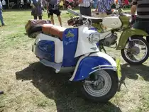 Motorroller SR 56  Wiesel  aus dem Landkre3is Jerichower Land beim 18. Oldtimer- und Traktoren-Treffen im AGRONEUM in Alt Schwerin [12.08.2012]