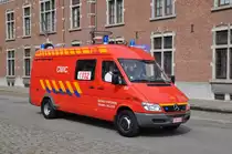 Ger�tewagen-Umweltschutz Mercedes-Benz Sprinter 416CDI Inneneinrichtung Vanassche Feuerwehr Braine-l'Alleud, am 21.07.2012 in Brussel