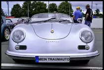 Ein uralter und wunderbar erhaltener Porsche Speedster beim K�fertreffen am 8. Juli 2012 an der Steintrib�ne in N�rnberg.
