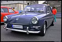 Ein Typ 3 des Herstellers Volkswagen am 8. Juli 2012 beim K�fertreffen an der Steintrib�ne in N�rnberg. Vielleicht kann mir da jemand beim Modell helfen, denn ich kenn mich da nicht so aus und wills noch in die passende Kategorie einordnen...
