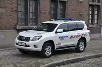 Einsatzleitwagen Toyota Land Cruiser der Belgischen Zivilschutz Standort Libramont, Aufnahme am 21.07.2012 in Brussel nach Anlass des Nationalfeiertags 