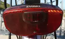 Fahrad R�ckleuchte mit LED-Technik Typ SMART in den NL aufgenommen 30,06,2012