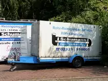 Werbeanh�nger der Fa. Schumann in Herne am 28.05.2012