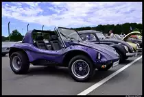 Ein Buggy mit einem Vierzylinder-Boxermotor von einem VW-K�fer am 8. Juli 2012 beim K�fertreffen an der Steintrib�ne in N�rnberg.
