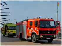 Wegen eines unvorsichtigen Badegastes, musste die Feuerwehr mit einem TLF Manschaftswagen und einem Krankenwagen am 22.08.2012 auf der Strandpromenade von Oostende vorfahren. 