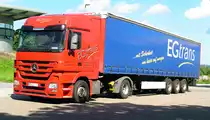 August 2012 / Mercedes Actros vom Typ 18 mit 460 PS von der EG-Trans -