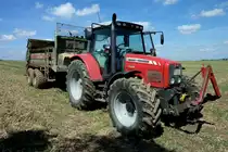 Massey Ferguson MF6460 Dynashift, mit Stalldungstreuer, Aug.2012