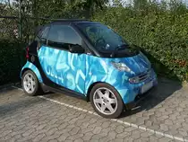 Interessant bedruckter Smart  for two  in Grefrath (29.9.11)