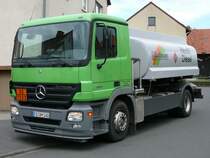 Mercedes Actros 1841 als Lieferfahrzeug f�r Heiz�l am 13.06.08 in 36100 Petersberg-Marbach
