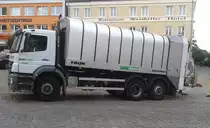 Mercedes-Benz M�llauto in Bergen am 15.08.2012