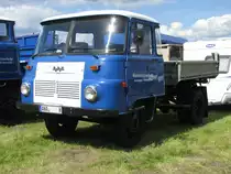 Robur LD 3001 Kipper aus dem ehem. Kreis Annaberg (ANA), Baujahr 1990, beim 18. Oldtimer- und Traktoren-Treffen im AGRONEUM in Alt Schwerin [12.08.2012]
 
