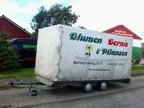 Tandem Anh�nger Blumen & Pflanzen BERNIE Pritsche Plane in Kappeln am 11.09.2011

