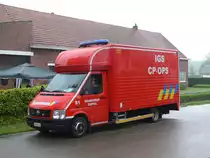 Ger�tewagen-Umweltschutz/Einsatzleitwagen Volkswagen LT Aufbau Dias der Feuerwehr Duffel, Aufnahme am 30.05.2010 in Wuustwezel aus Anlass der Umzug f�r 175 Jahr-Feier brandweer Wuustwezel