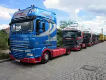 Sattelzugmaschinen-Parade von Lange Berlin am 26.08.2012 in Berlin.