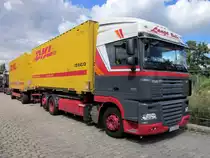 DAF 105.460 Wechselpritschenzug von Lange Berlin am 26.08.2012