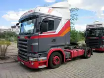 Scania R 420 Sattelzugmaschine von Lange Berlin am 26.08.2012