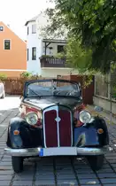 Ein alter Oldtimer IFA F8 Cabriolet. Zusehn beim Oldtimerausstellung in Zeulenroda. Foto 26.08.2012 