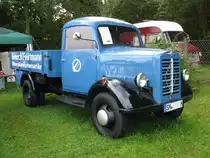 Pritschenwagen Borgward B 1250 aus der landeshauptstadt Schwerin (SN) beim 11. Oldtimertreffen Hagenow [26.08.2012]
