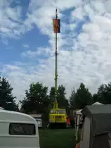 Autodrehkran ADK 70-0 auf W 50 L aus dem landkreis Nordwestmecklenburg (NWM) beim 11. Oldtimertreffen Hagenow [26.08.2012]
