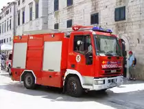 Sonderl�schfahrzeug Iveco Eurocargo 100E21 Aufbau MG-Rijeka der Feuerwehr Dubrovnik (Kroatien), Aufnahme am 01.08.2007