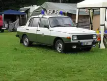 Funkstreifenwagen (FSTW) Wartburg 353 S der ehem.  Deutschen Volkspolizei  aus dem Landkreis Stormarn (OD) beim 11. Oldtimertreffen Hagenow [26.08.2012]