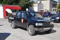 Mehrzweckfahrzeug Opel Campo der Feuerwehr Slivno (Kroatien), Aufnahme am 12.08.2011 in Opuzen