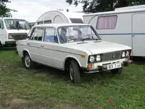 Limousine Lada 1500s (VAZ 2107) aus dem ehem. Bezir Schwerin (B) jetzt beheimatet im alten Landkreis Ludwigslust (LWL) beim 11. Oldtimertreffen Hagenow [26.08.2012] 