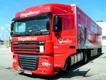 DAF XF105.460 der  Coca-Cola& Kronen Zeitung FanTour 2008  am Messegel�nde in RIED i.I.; 080615