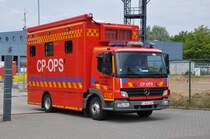 Einsatzleitwagen Mercedes-Benz Atego 818 Aufbau DBM & Autographe der Feuerwehr Zaventem, Aufnahme am 28.05.2011