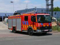 Tanklschfahrzeug Mercedes-Benz Atego 917F Aufbau Vanassche der Feuerwehr Zaventem, Aufnahme am 28.05.2011
