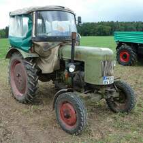 Fendt Dieselross steht im August 2012 bei der Oldtimerausstellung am Baiersrder Hof