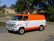 Vorausgratewagen Chevrolet ChevyVan Inneneinrichtung Somati der Feuerwehr Koksijde LZ Oostduinkerke, Aufnahme am 09.09.2006

