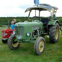 Schlüter steht beim Schlütertreffen am Kirchheimer See, September 2012